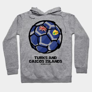 Turks and Caicos Islands Football Country Flag Hoodie